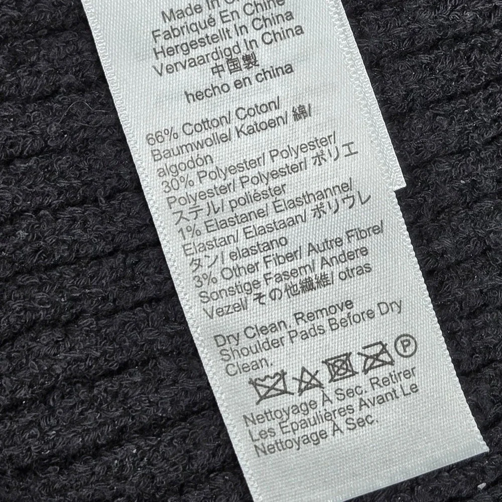 J Crew Ribbed Long‎ Sleeve Sweater Dress Black XXL